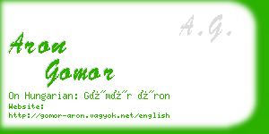 aron gomor business card